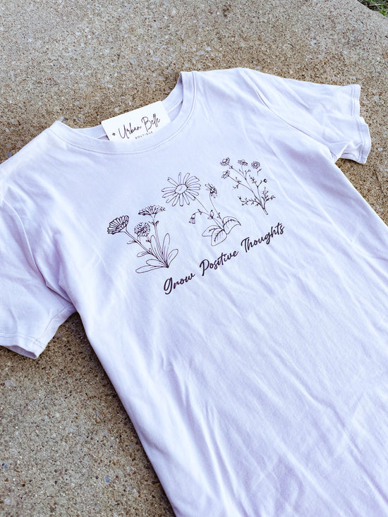 Grow Positive Thoughts Graphic Tee
