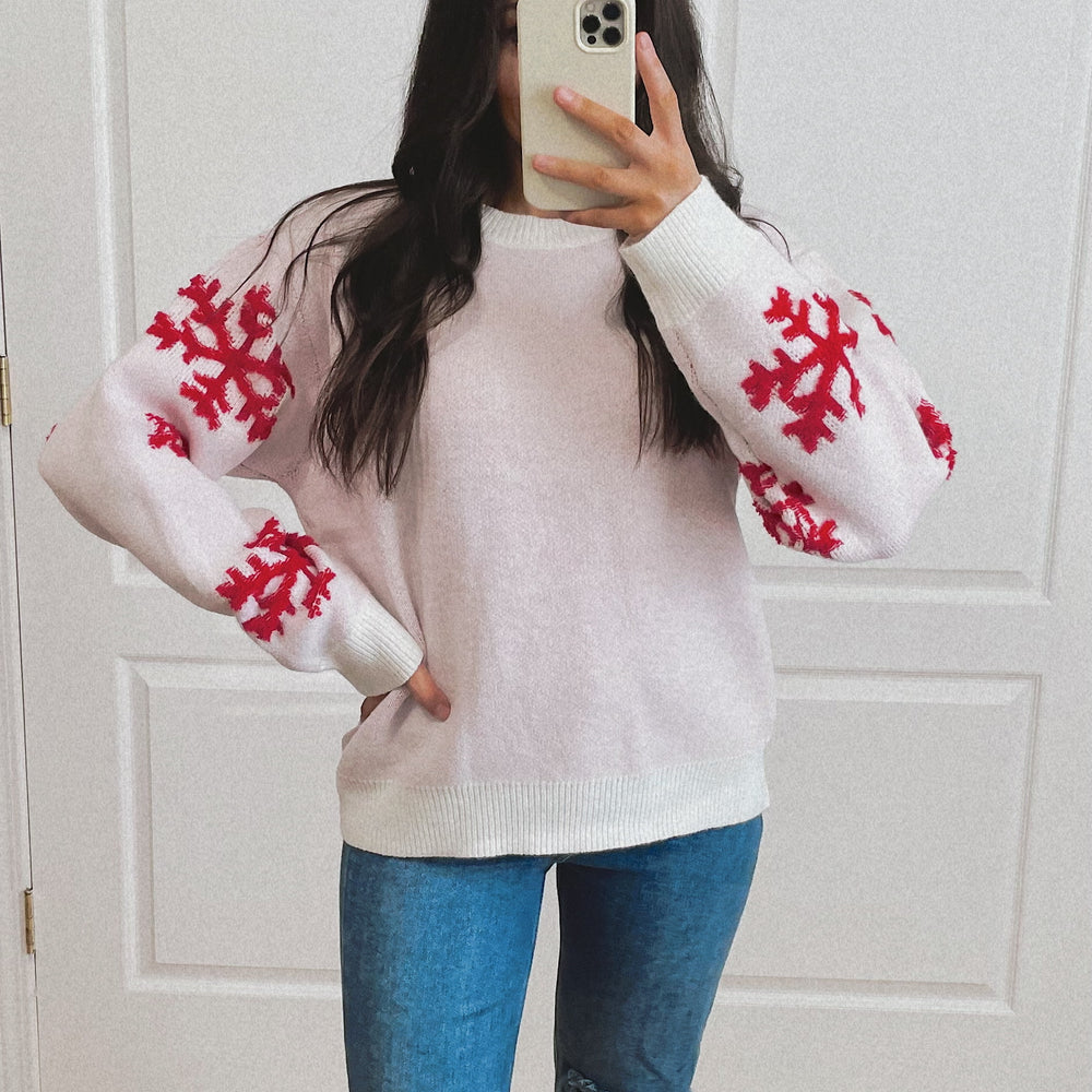 Ivory Snowflake Sweater