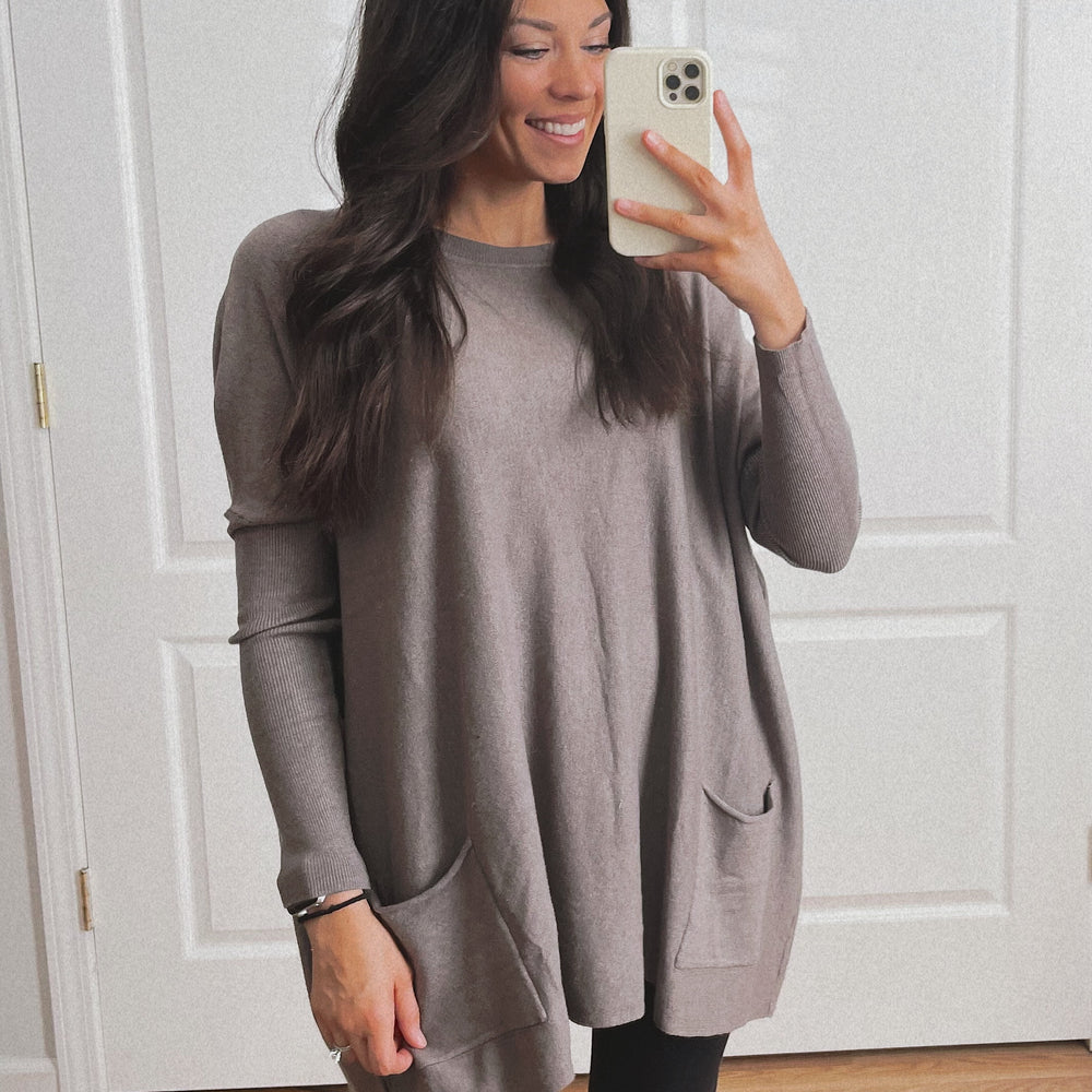 Wren Oversized Sweater -Smokey Grey