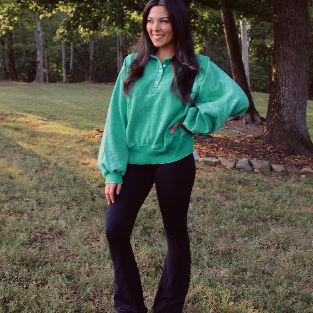 
                      
                        Banks Button Up Pullover - Kelly Green
                      
                    