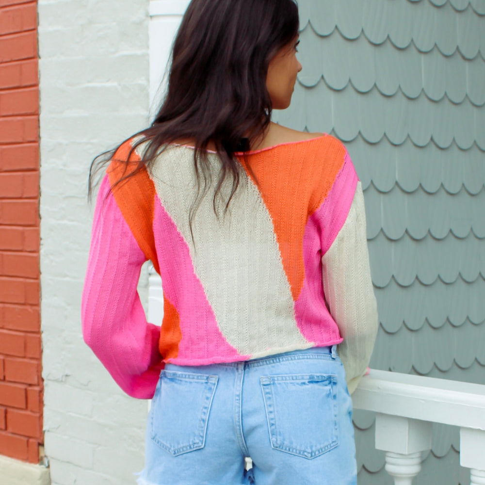 
                      
                        Mila Knit Colorblock Top
                      
                    