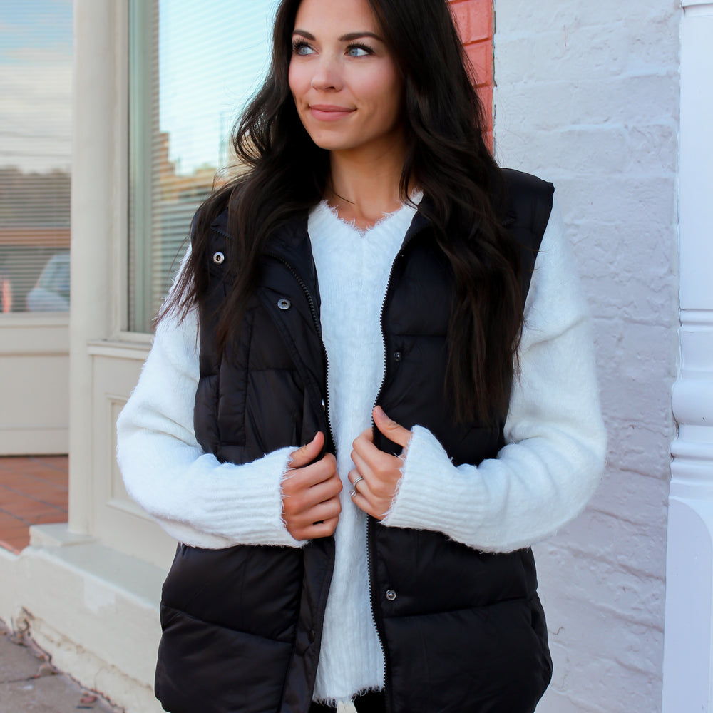 Baylor Puffer Vest - Black