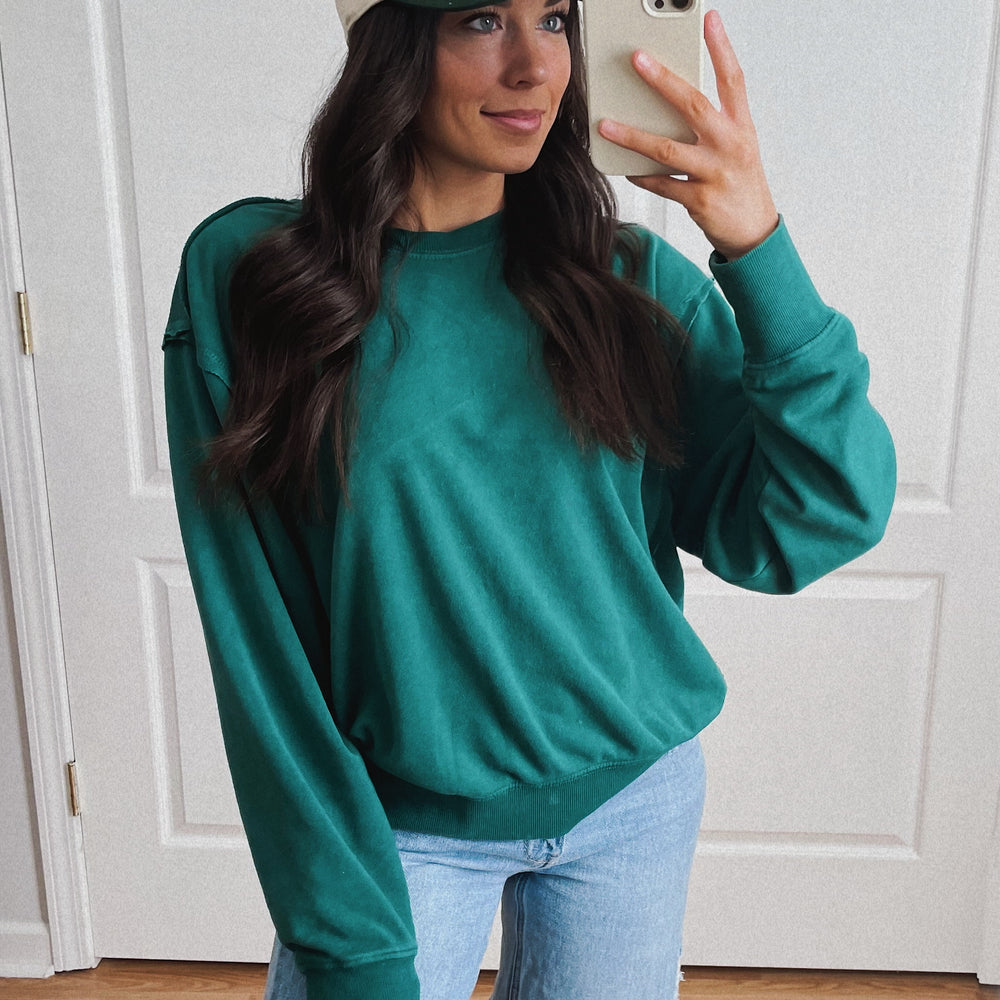 Ally Pullover - Dark Green