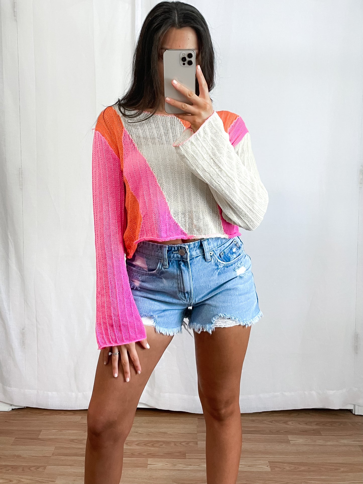 Mila Knit Colorblock Top