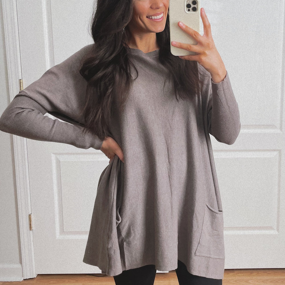 Wren Oversized Sweater -Smokey Grey