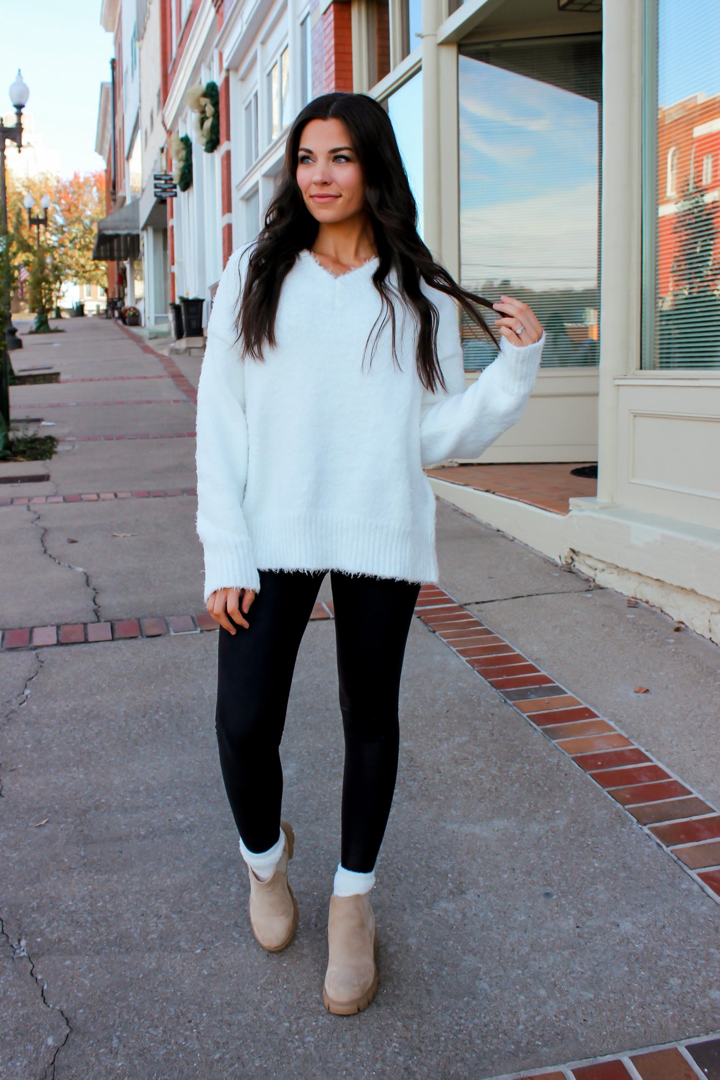 Polar Breeze Fuzzy Sweater