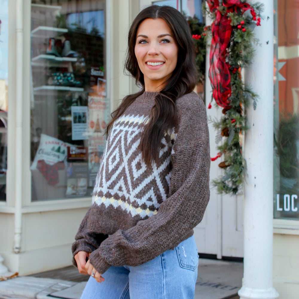 
                      
                        Mountain Lodge Aztec Sweater
                      
                    