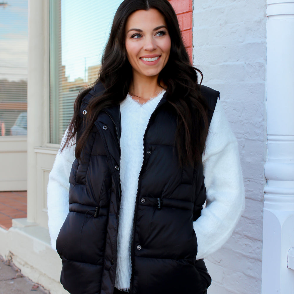 Baylor Puffer Vest - Black