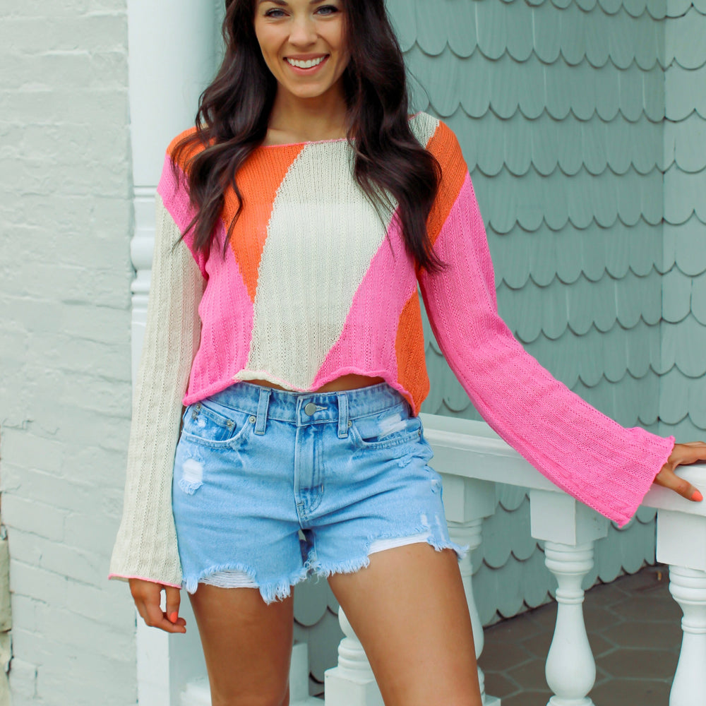 
                      
                        Mila Knit Colorblock Top
                      
                    