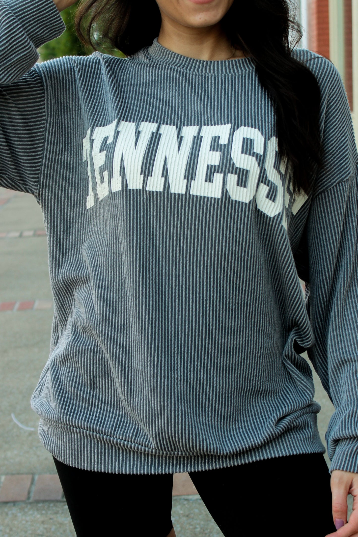 Tennessee Corded Crewneck - Cloud Grey