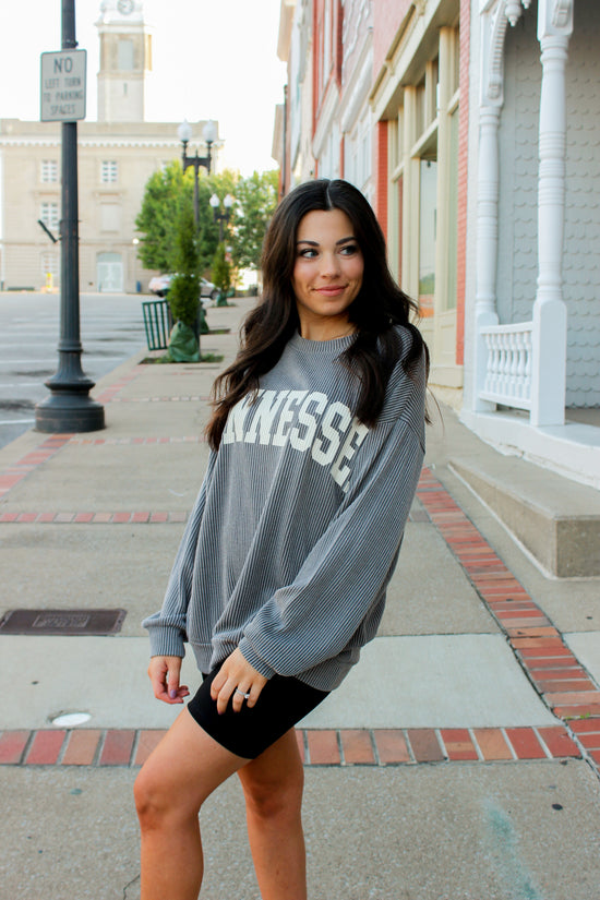 Tennessee Corded Crewneck - Cloud Grey