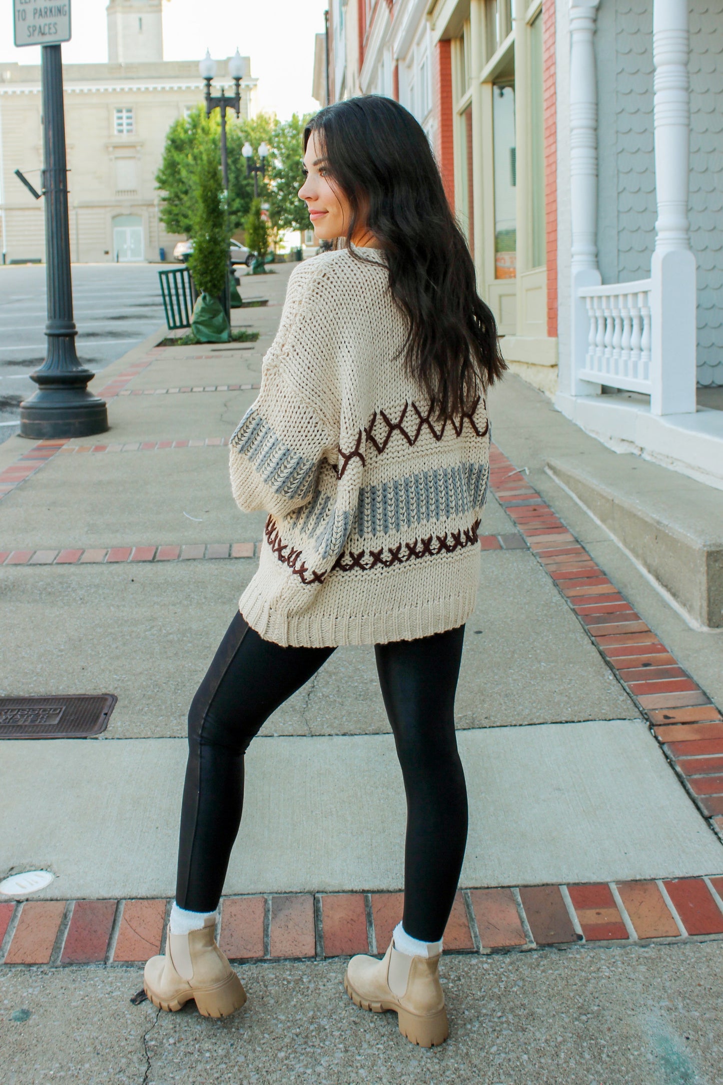 Rylee Oversized Stitch Detail Sweater
