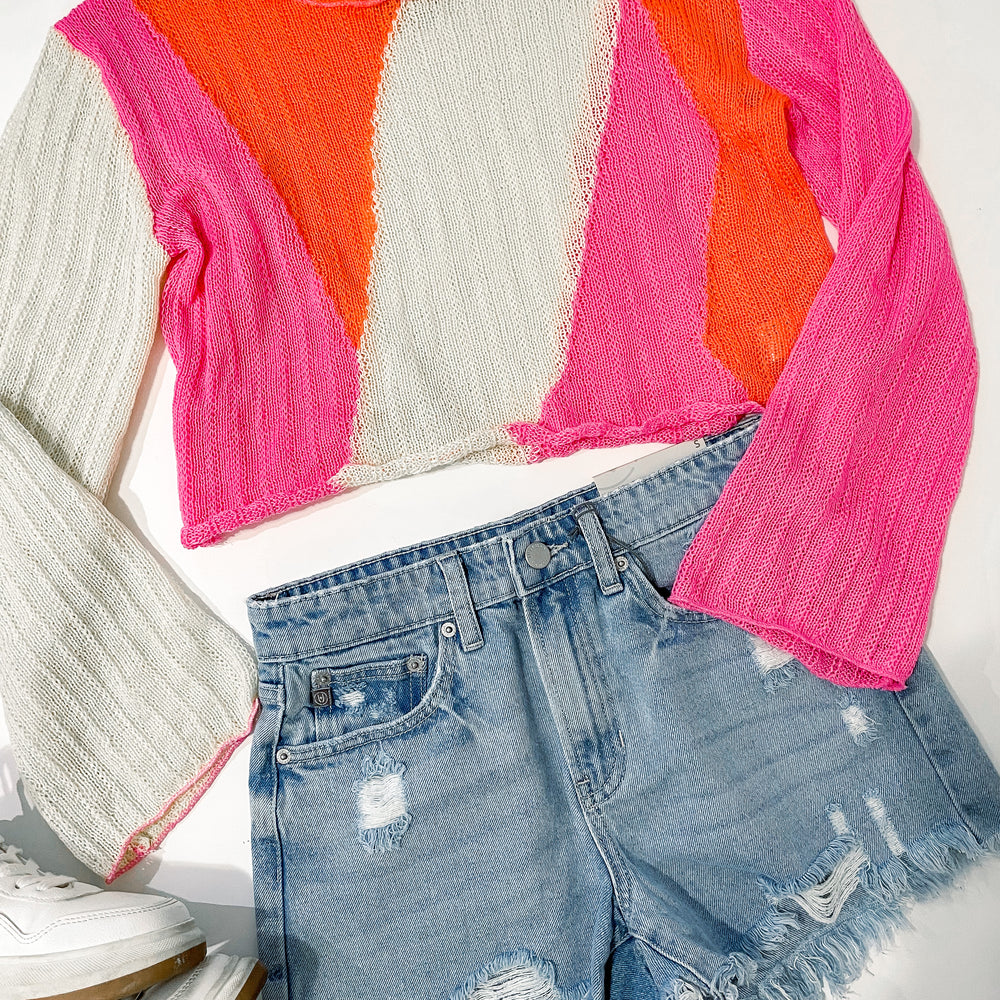 
                      
                        Mila Knit Colorblock Top
                      
                    