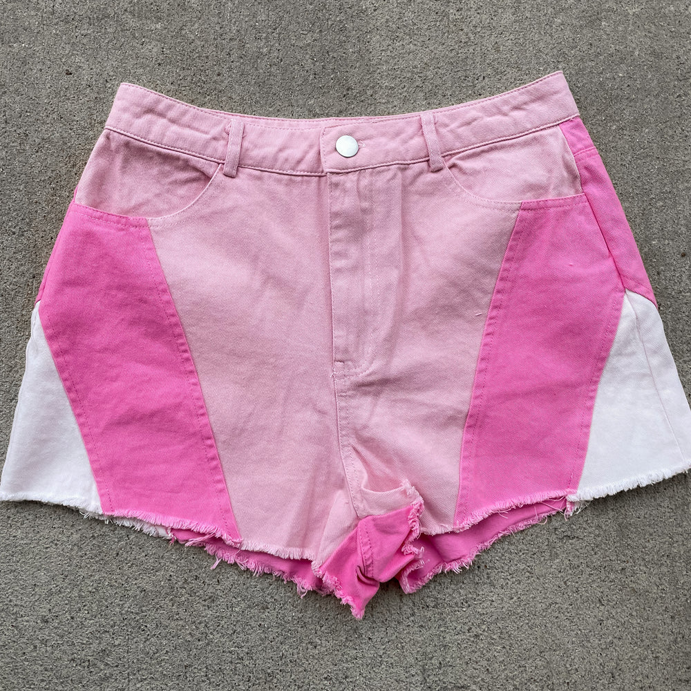 Hadley Colorblock Shorts - Pink