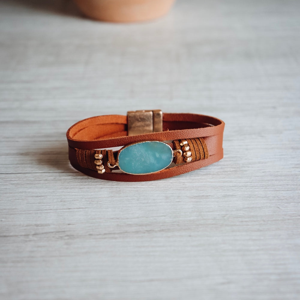 
                      
                        Oval Stone Bracelet
                      
                    