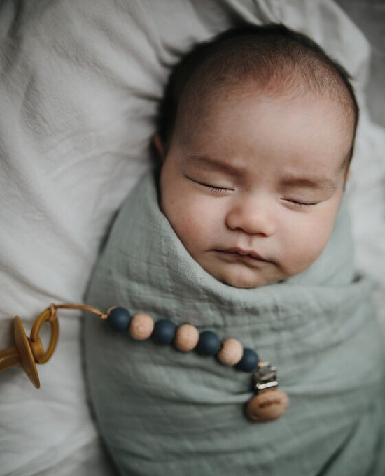 Load image into Gallery viewer, Sage Muslin Organic Swaddle Blanket
