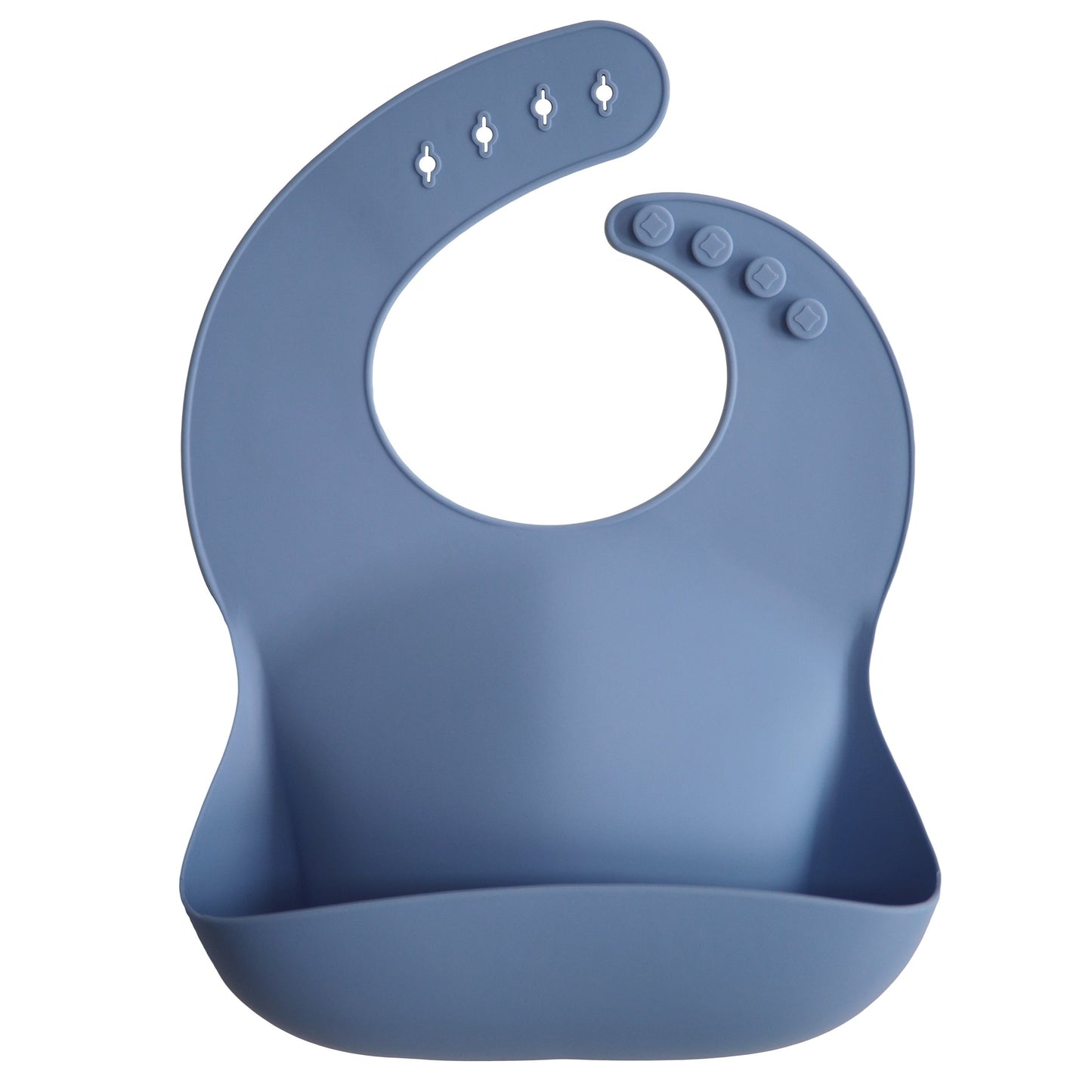 Silicone Baby Bib- Powder Blue