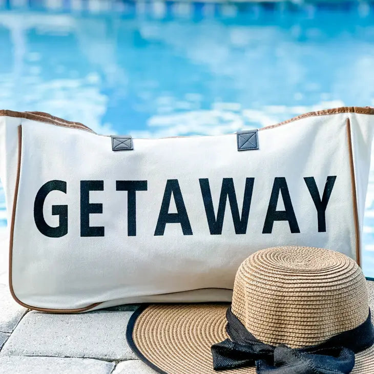 "Getaway" Canvas Tote Bag