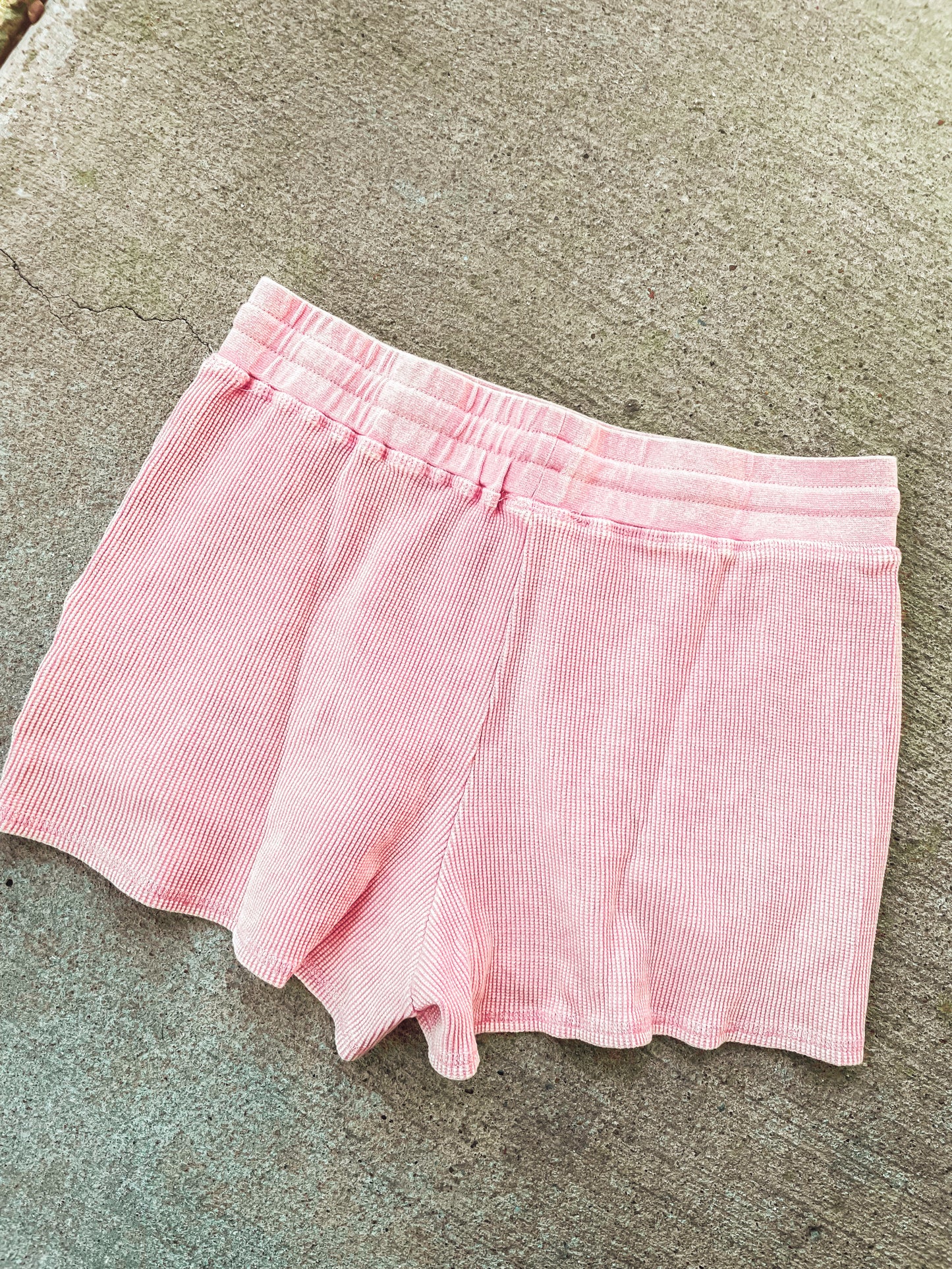 Rose Knit Thermal Shorts