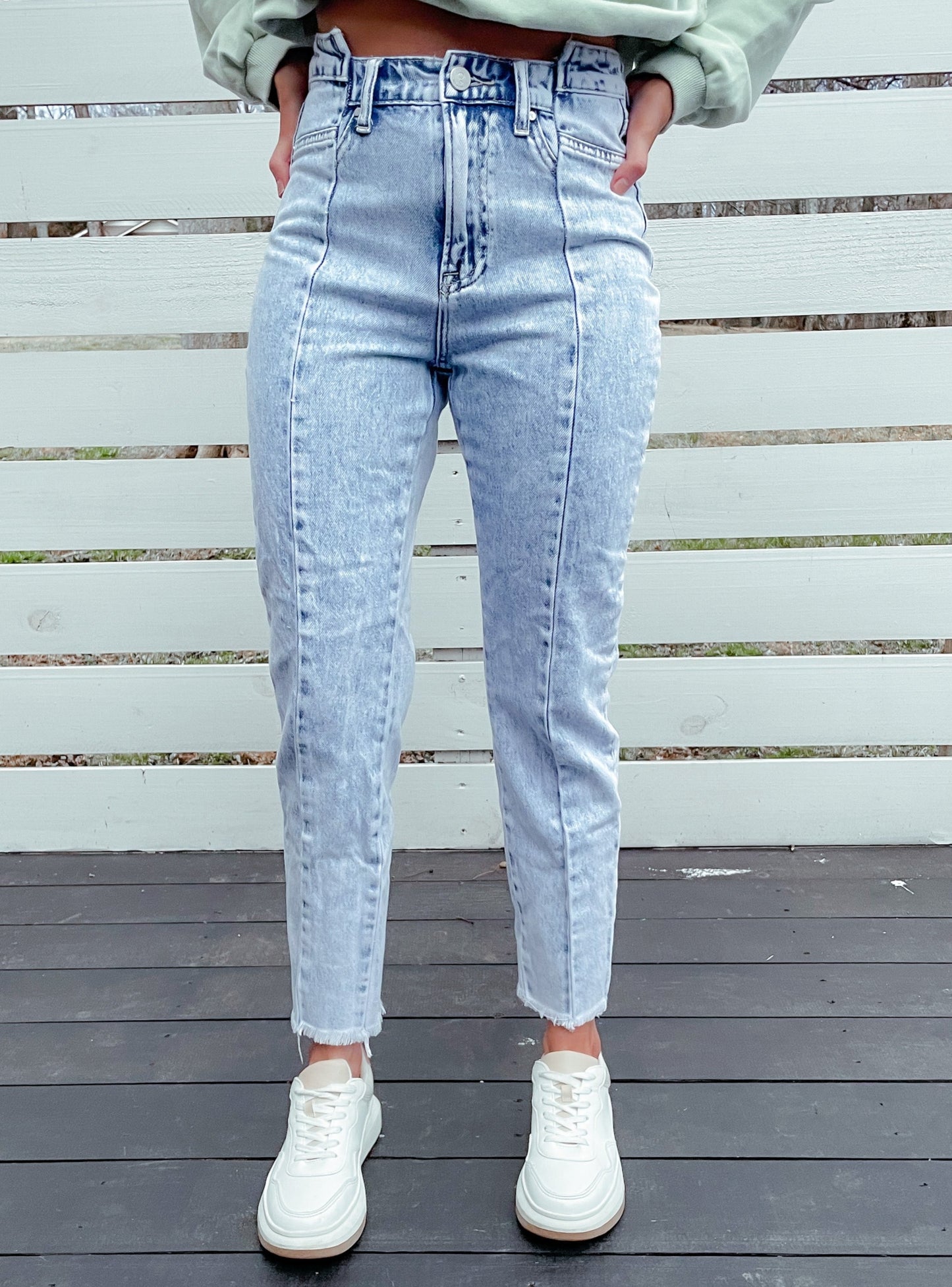 In a Split Second High Rise Denim