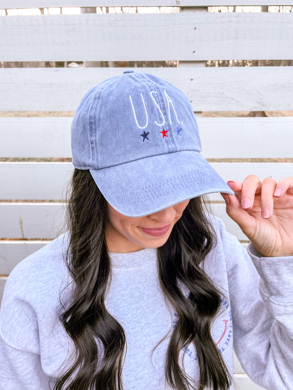 USA Rae Dunn Stars Hat