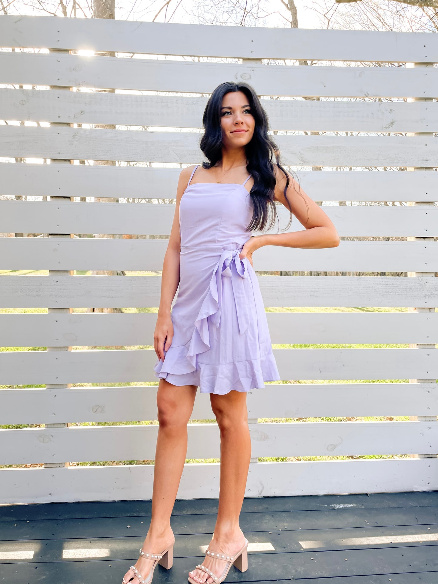 Make an Entrance Ruffle Dress - Lilac